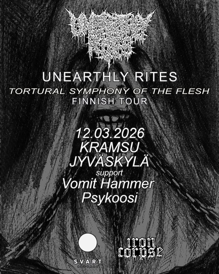 12.3.2026 | Unearthly Rites Tortural Symphony of the Flesh Finnish Tour