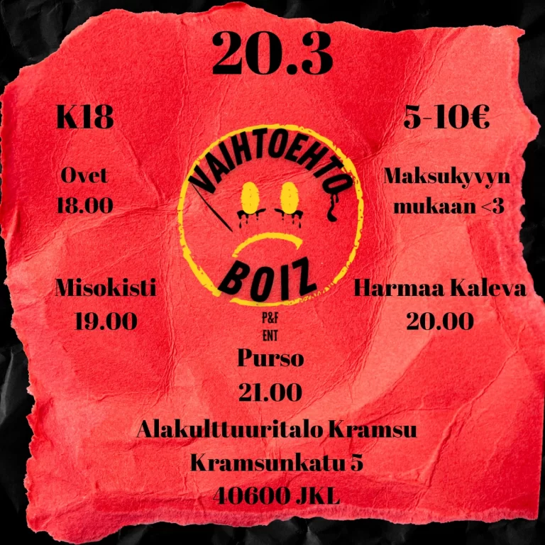 20.3.2026 | Vaihtoehto Boiz