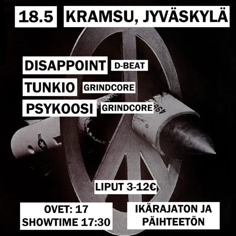 18.5.2026 | Disappoint, Tunkio & Psykoosi
