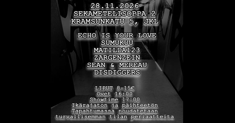 28.11.2026 | Surukivi Kollektiivi presents: Sekametelisoppa 2
