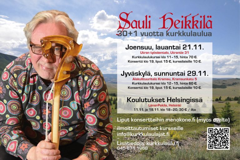 29.11.2026 | Sauli Heikkilä – 30+1 vuotta kurkkulaulua